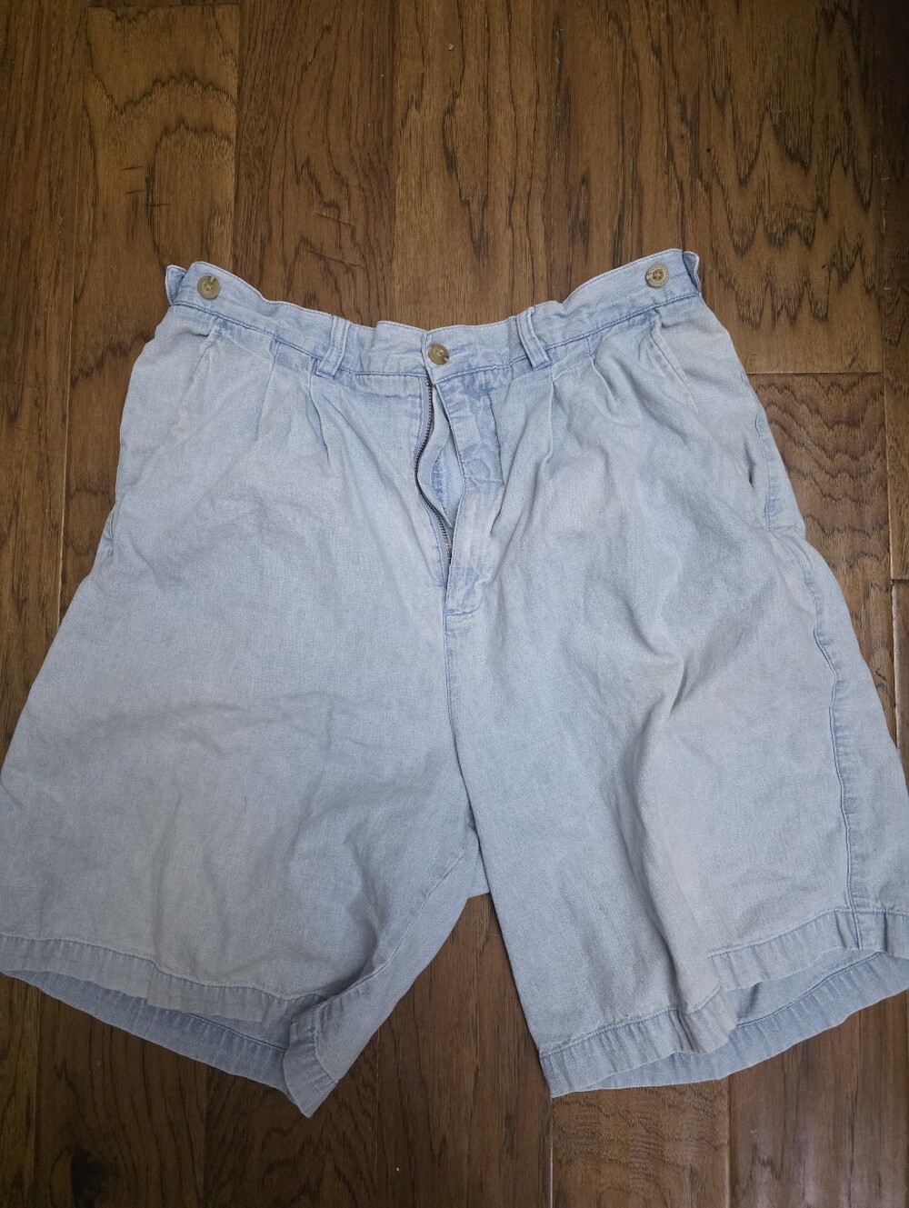 Men's Light Blue Casual Denim Shorts sz 36